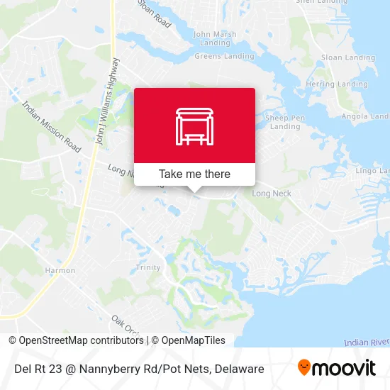 Mapa de Del Rt 23 @ Nannyberry Rd / Pot Nets