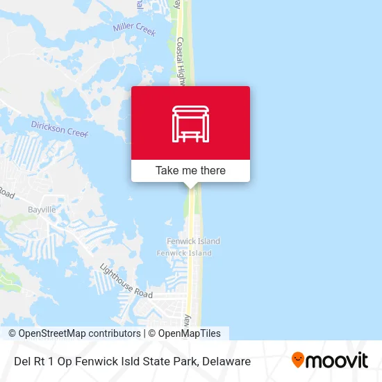 Del Rt 1 Op Fenwick Isld State Park map