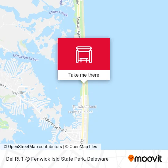 Mapa de Del Rt 1 @ Fenwick Isld State Park