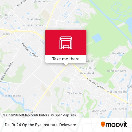 Del Rt 24 Op the Eye Institute map
