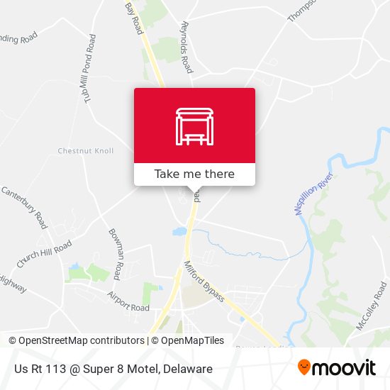 Us Rt 113 @ Super 8 Motel map