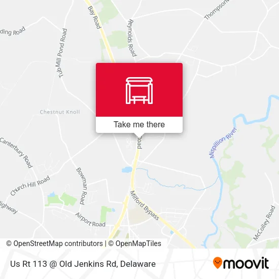 Mapa de Us Rt 113 @ Old Jenkins Rd