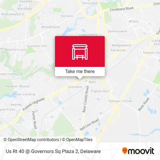 Mapa de Us Rt 40 @ Governors Sq Plaza 2