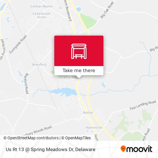 Us Rt 13 @ Spring Meadows Dr map