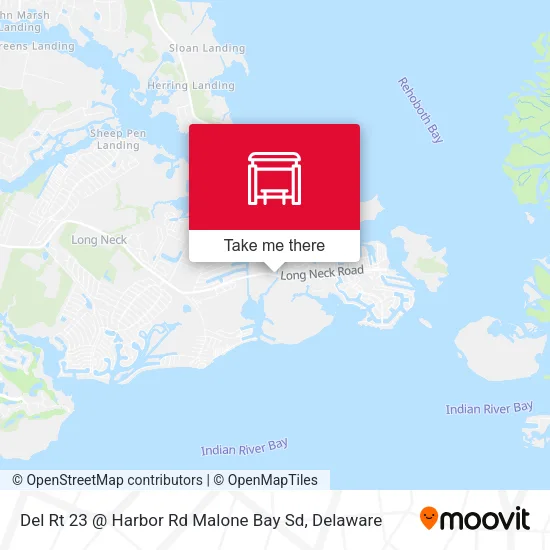 Del Rt 23 @ Harbor Rd Malone Bay Sd map