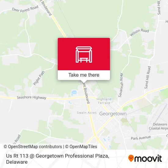 Mapa de Us Rt 113 @ Georgetown Professional Plaza
