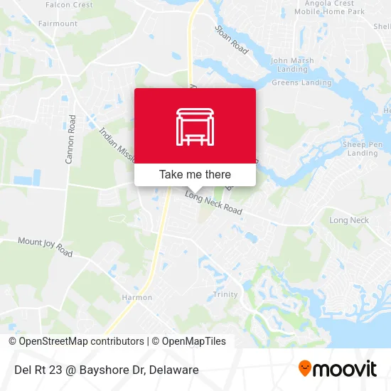 Mapa de Del Rt 23 @ Bayshore Dr