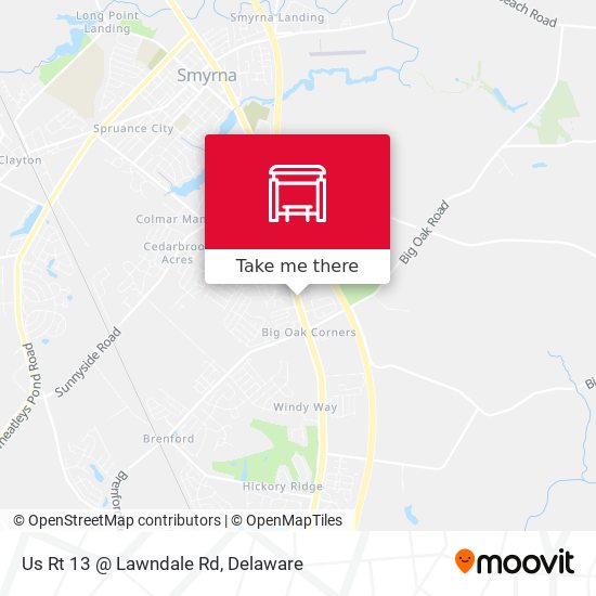 Us Rt 13 @ Lawndale Rd map