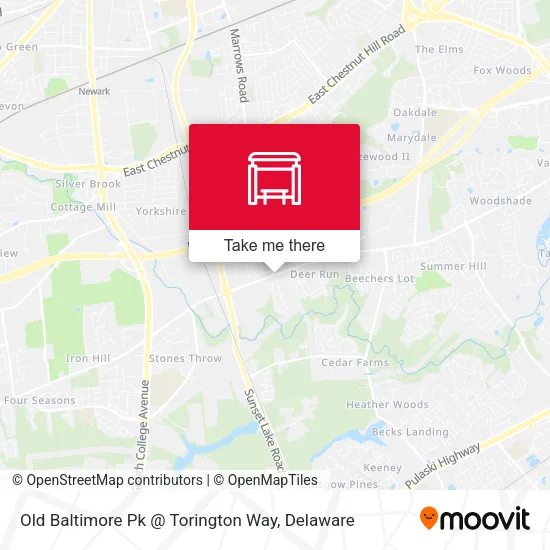 Mapa de Old Baltimore Pk @ Torington Way