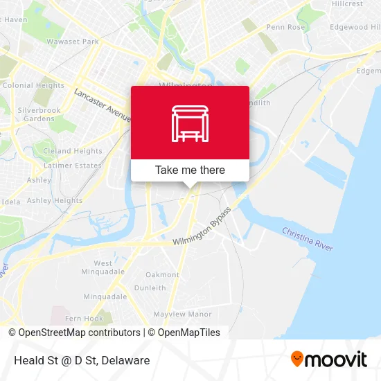 Mapa de Heald St @ D St
