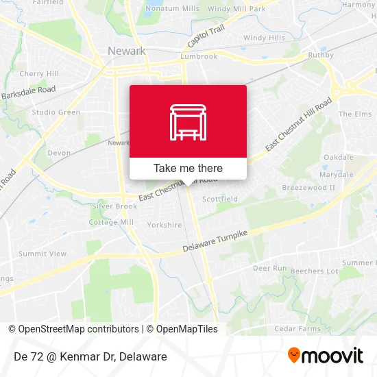 De 72 @ Kenmar Dr map
