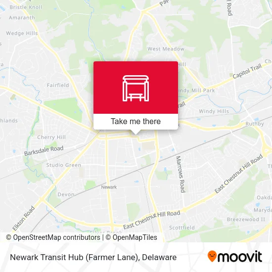 Mapa de Newark Transit Hub (Farmer Lane)