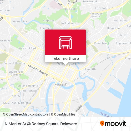 N Market St @ Rodney Square map