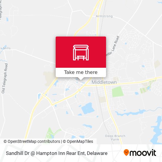 Mapa de Sandhill Dr @ Hampton Inn Rear Ent