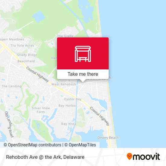 Mapa de Rehoboth Ave @ the Ark