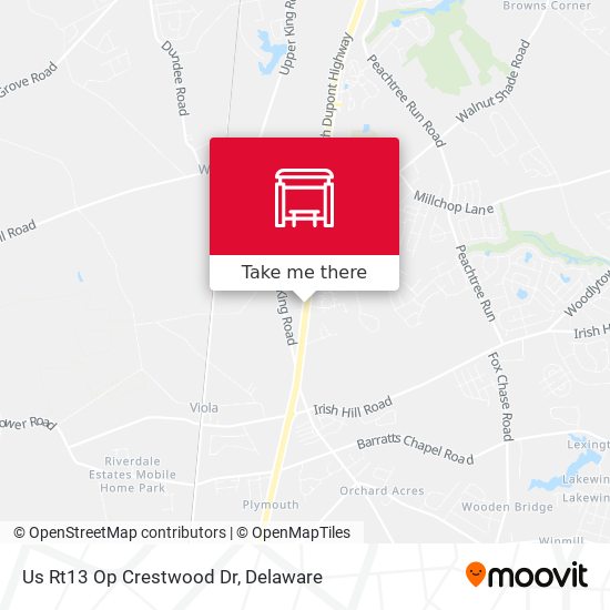 Mapa de Us Rt13 Op Crestwood Dr