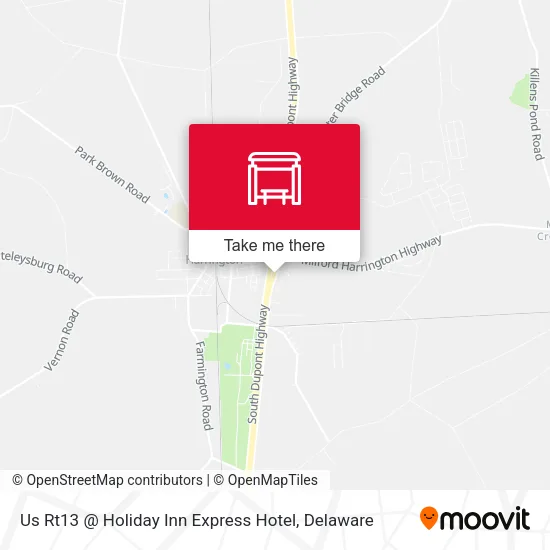 Mapa de Us Rt13 @ Holiday Inn Express Hotel