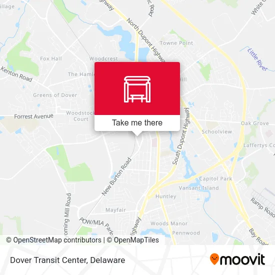 Dover Transit Center map