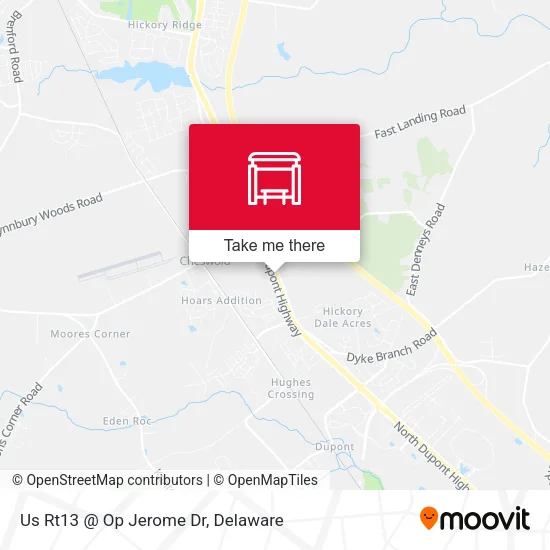 Mapa de Us Rt13 @  Op Jerome Dr