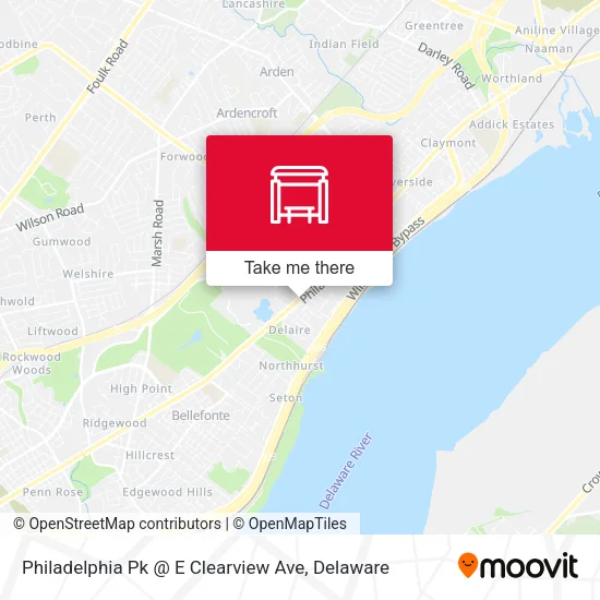 Mapa de Philadelphia Pk @ E Clearview Ave