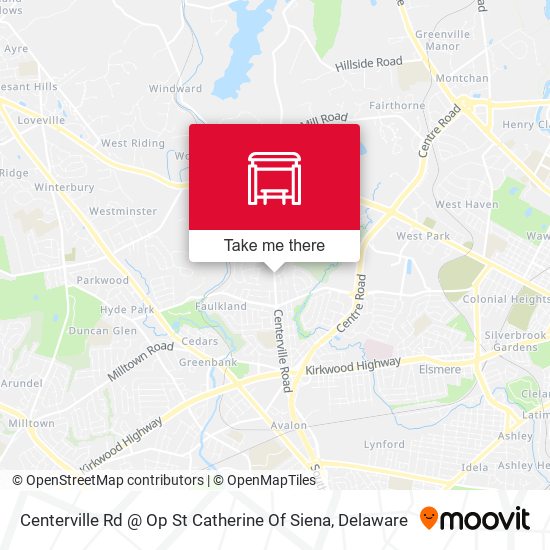 Mapa de Centerville Rd @ Op St Catherine Of Siena