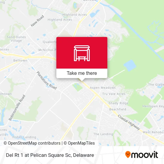 Mapa de Del Rt 1 at Pelican Square Sc