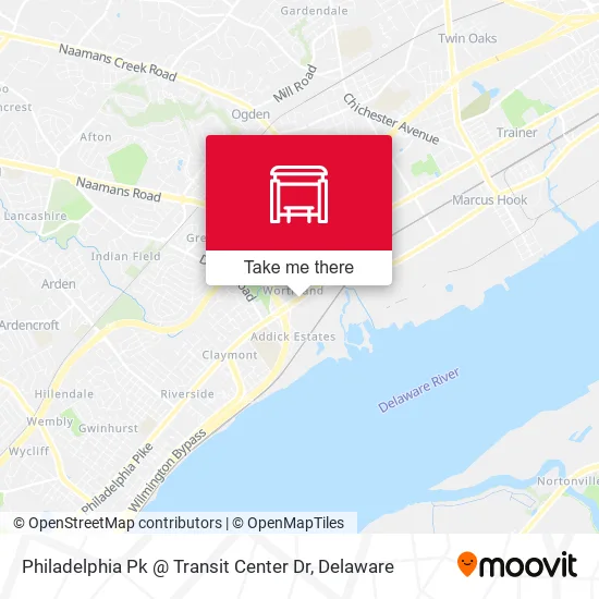Philadelphia Pk @ Transit Center Dr map