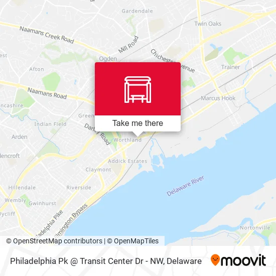 Philadelphia Pk @ Transit Center Dr - NW map