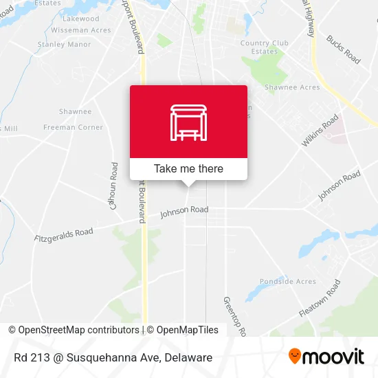 Rd 213 @ Susquehanna Ave map