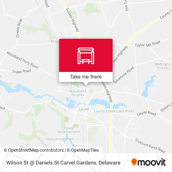 Mapa de Wilson St @ Daniels St Carvel Gardens