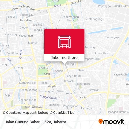 Jalan Gunung Sahari I, 52a map