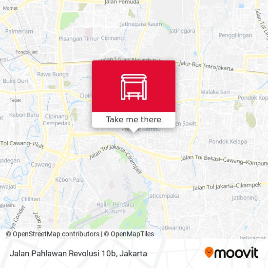 Jalan Pahlawan Revolusi 10b map