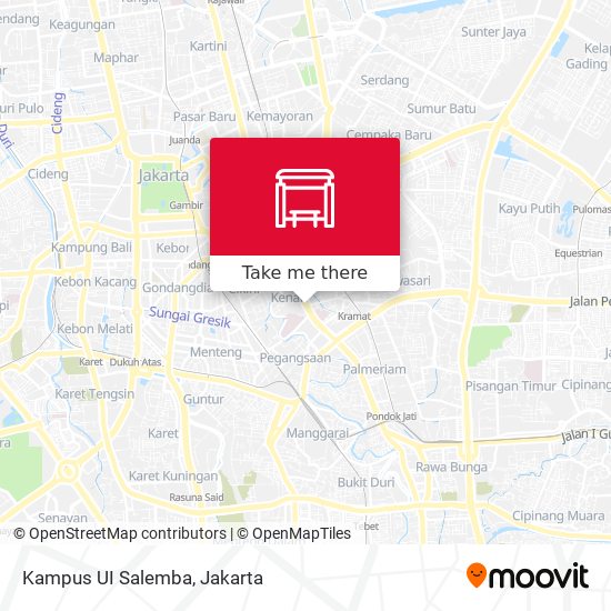 Kampus UI Salemba map