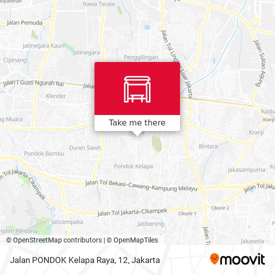 Jalan PONDOK Kelapa Raya, 12 map