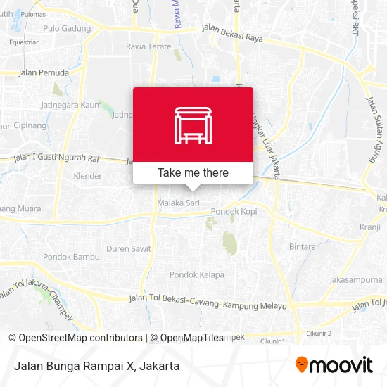 Jalan Bunga Rampai X map