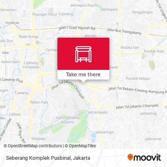 Seberang Komplek Pusbinal map