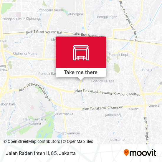 Jalan Raden Inten Ii, 85 map