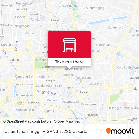 Jalan Tanah Tinggi IV GANG 7, 225 map