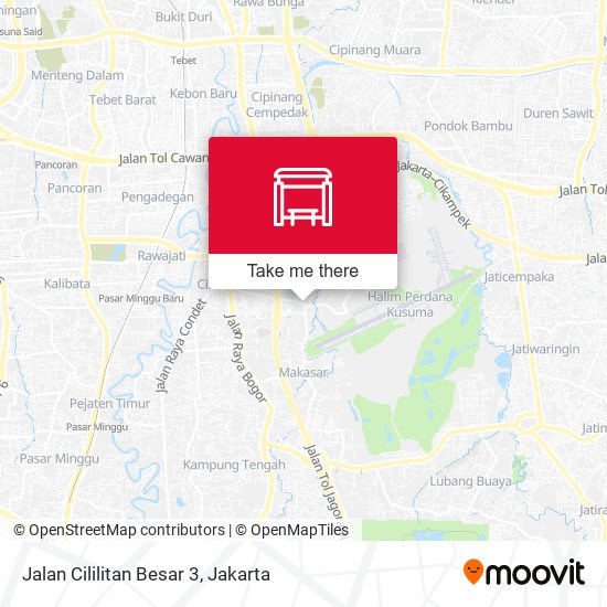 Jalan Cililitan Besar 3 map