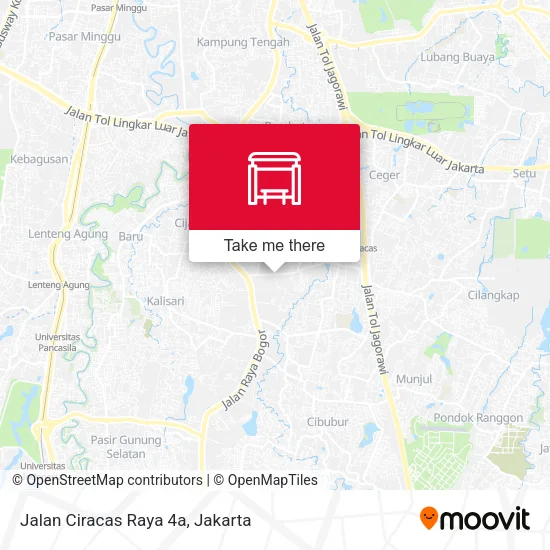 Jalan Ciracas Raya 4a map