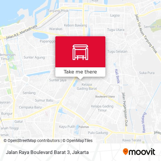 Jalan Raya Boulevard Barat 3 map