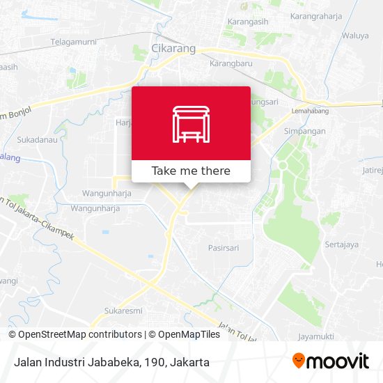 Jalan Industri Jababeka, 190 map