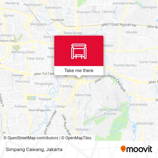 Simpang Cawang map