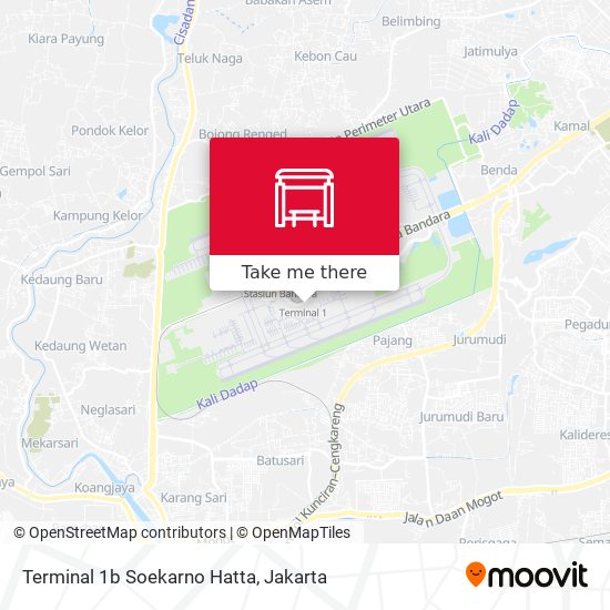 Terminal 1b Soekarno Hatta map