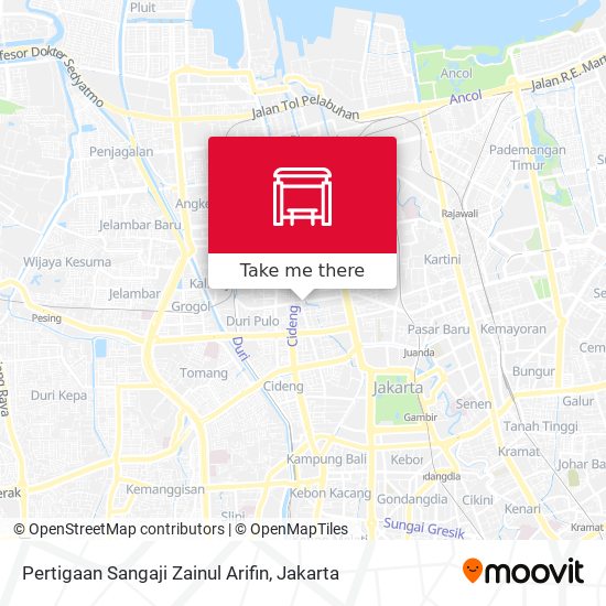 Pertigaan Sangaji Zainul Arifin map