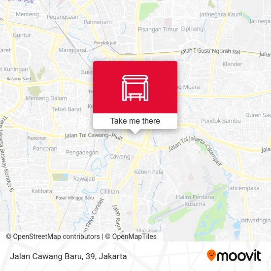 Jalan Cawang Baru, 39 map