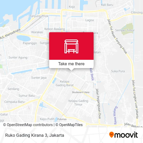 Ruko Gading Kirana 3 map