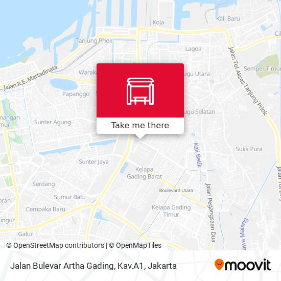 Jalan Bulevar Artha Gading, Kav.A1 map