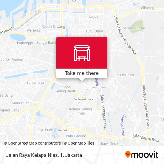 Jalan Raya Kelapa Nias, 1 map