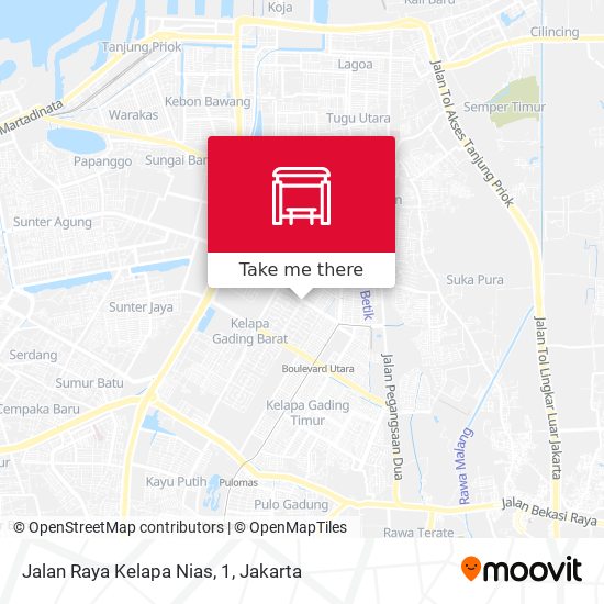 Jalan Raya Kelapa Nias, 1 map
